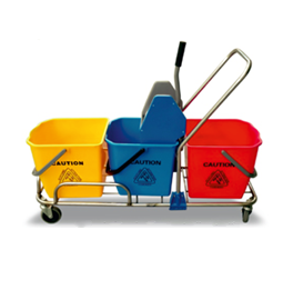 Evolve Hygiene Triple Bucket Trolley